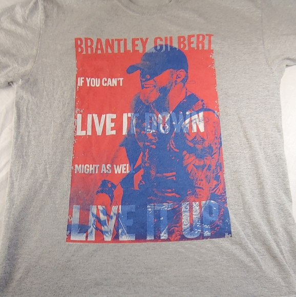 Brantley Gilbert 2016 Blackout Tour If You Can't Live It Down, Live It Up Medium - Picture 4 of 10